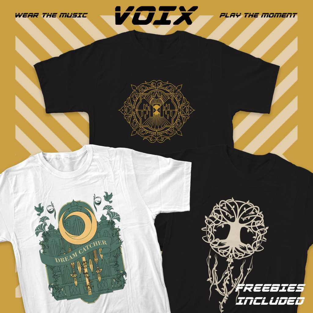 Kaos Kpop DREAMCATCHER "Escape The ERA; ต้นไม้แห่งภาษา; The End Of Nightmare" Tee - JiU, SuA, Siyeon