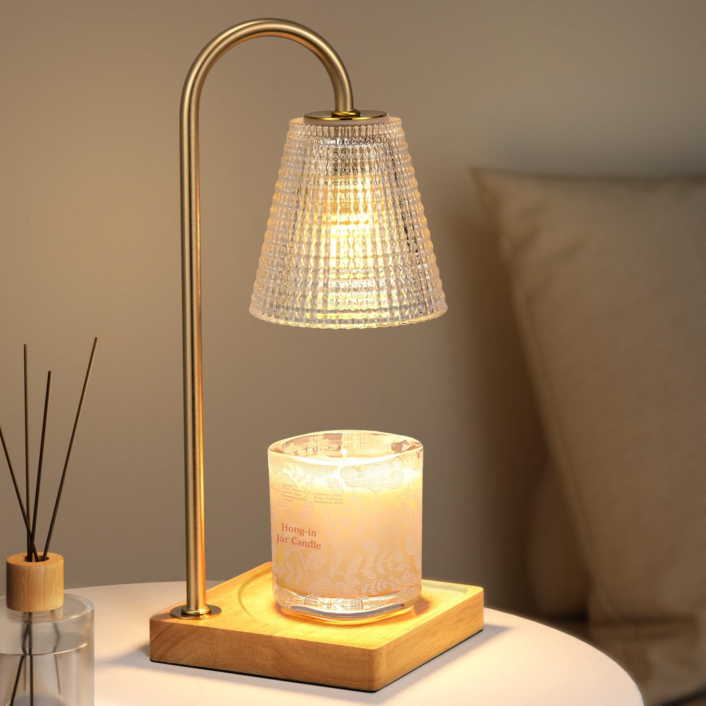 Fireless Aromatherapy Burner Glass Scented Wax Melting Lamp Candle Essential Oil Melting Candle Lamp