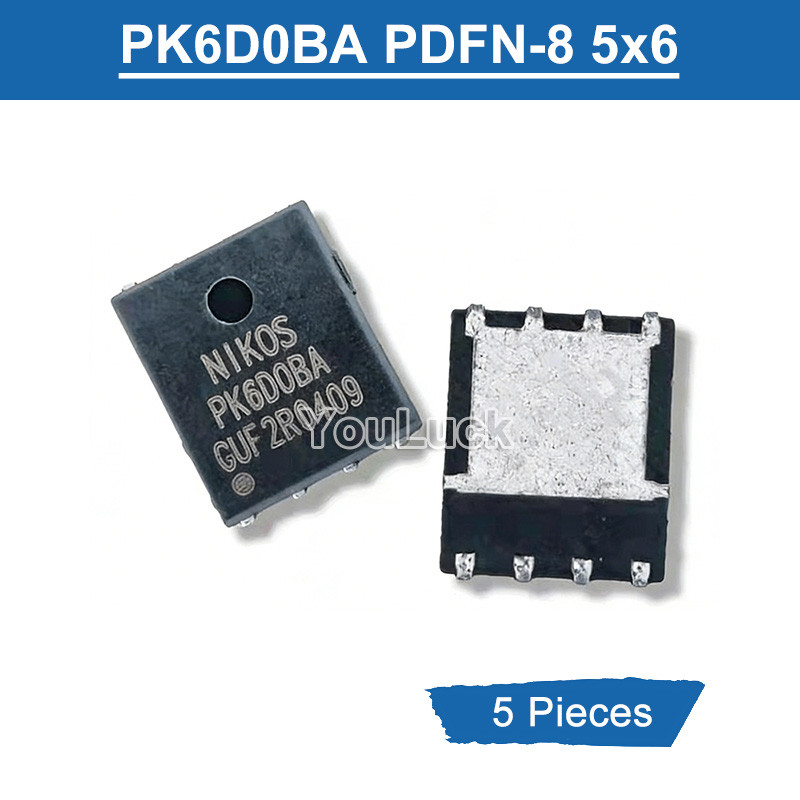 5 ชิ้น PK6D0BA PDFN 5x6P PPK6D08A DFN-8 30V/40A N-Channel MOSFET ใหม่เดิม