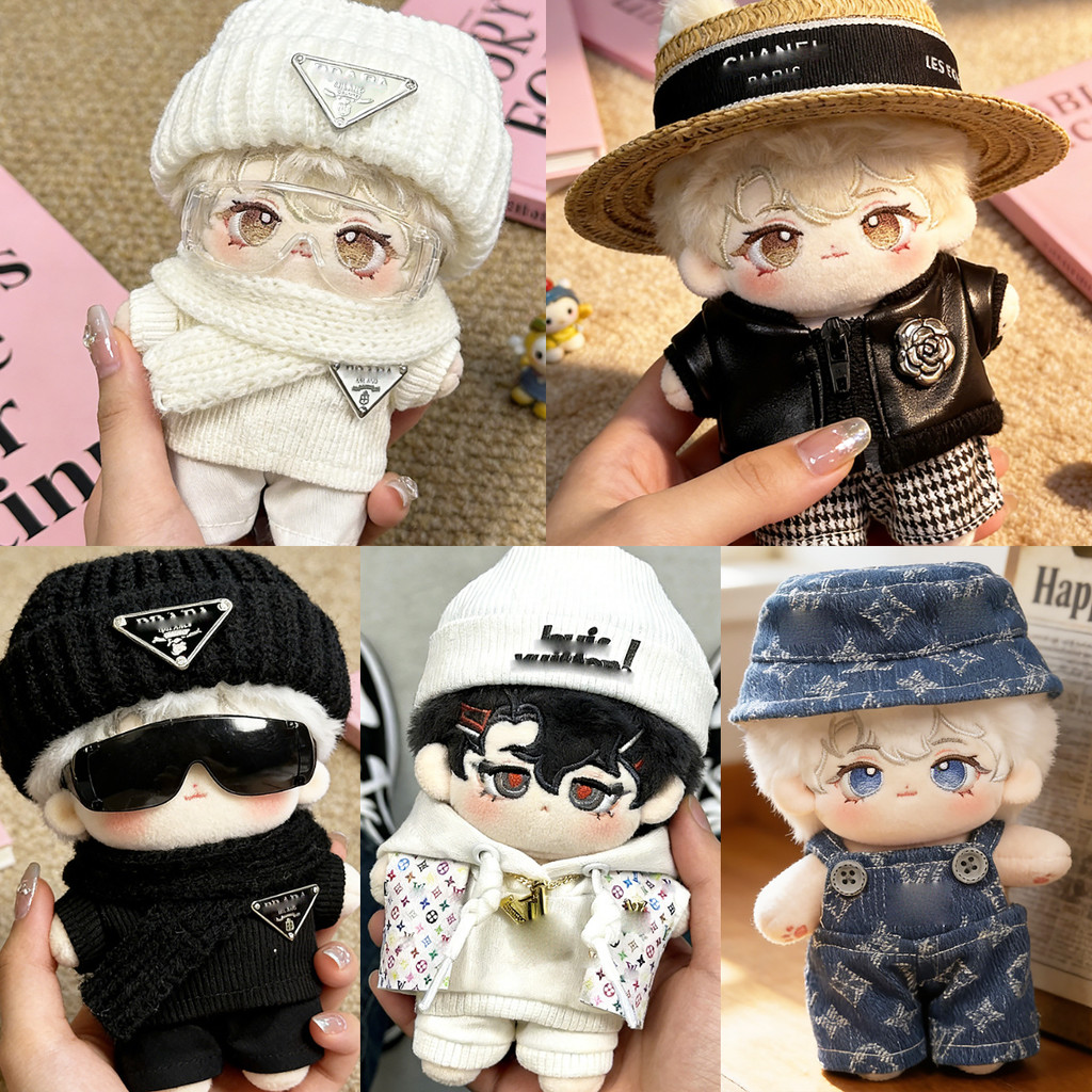 เสื้อผ้าตุ๊กตา10ซม ตุ๊กตาผ้าฝ้าย ชุดเอี้ยมสเวตเตอร์