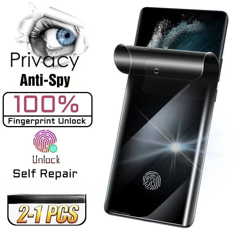 1-2 ชิ้นคลุมทั้งหมด Anti scratch Anti Blue Light Soft Hydrogel ฟิล์มสําหรับ Honor 400 500 600 Lite Pro สมาร์ท GT 2 4G 5G Anti Spy ความเป็นส่วนตัวและ HD ป้องกันหน้าจอ Matte ฟิล์ม