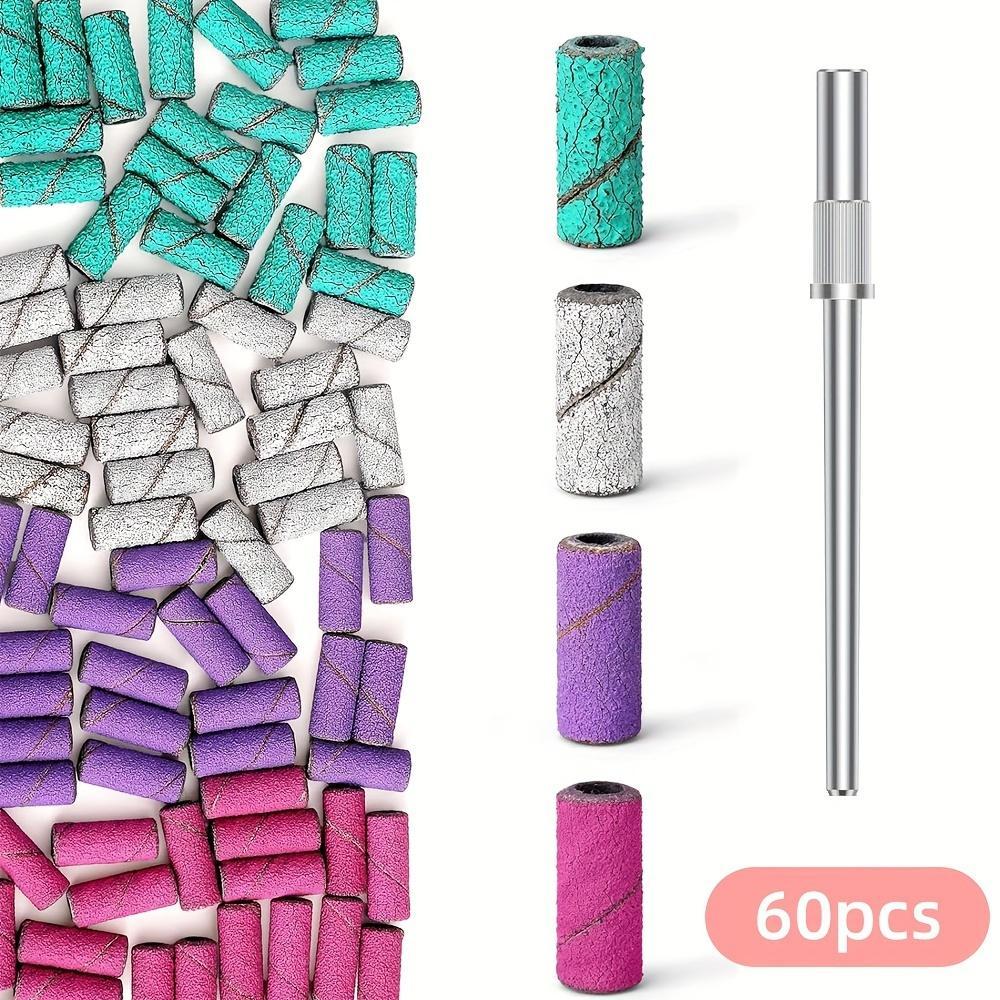 60 ชิ้นแผ่นขัดขนาดเล็ก 3.1 มิลลิเมตร Mandrel Bit สําหรับเจาะเล็บ, 80 120 180 240 กรวด Mini ราคาถูก Shopee Lazada