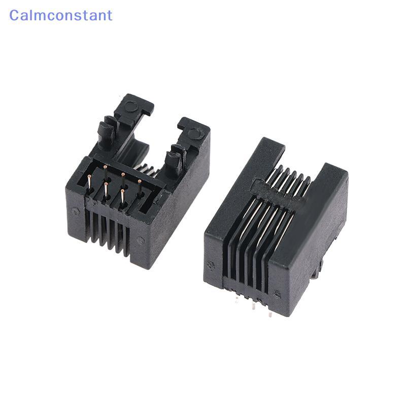 Ca> 10PCS RJ11 โทรศัพท์ Soet ขาโค้ง 95001 4P4C 6P6C 6P4C หญิง Ja Pcb Connector โทรศัพท์ Soet ดี