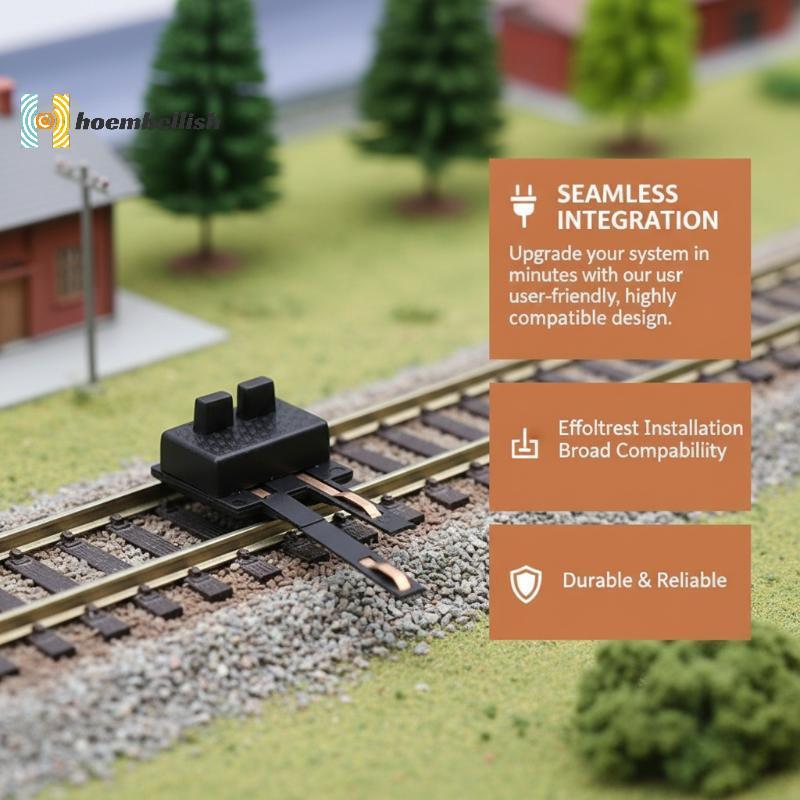 <Hodembellish> 1 87 HO Scale Train Model Tra Power Strips สําหรับการสร้างแบบจําลองรถไฟวัสดุที่ทนทานส