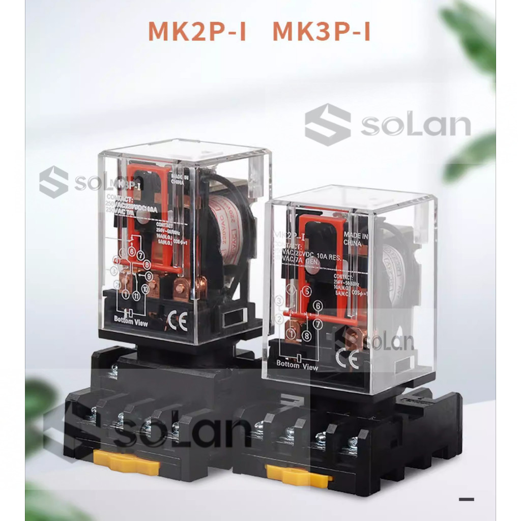 MK2P-I/MK3PI รีเลย์ระดับกลาง AC220VDC24V DC 12V8 Pin 11 Pin High Current Relay