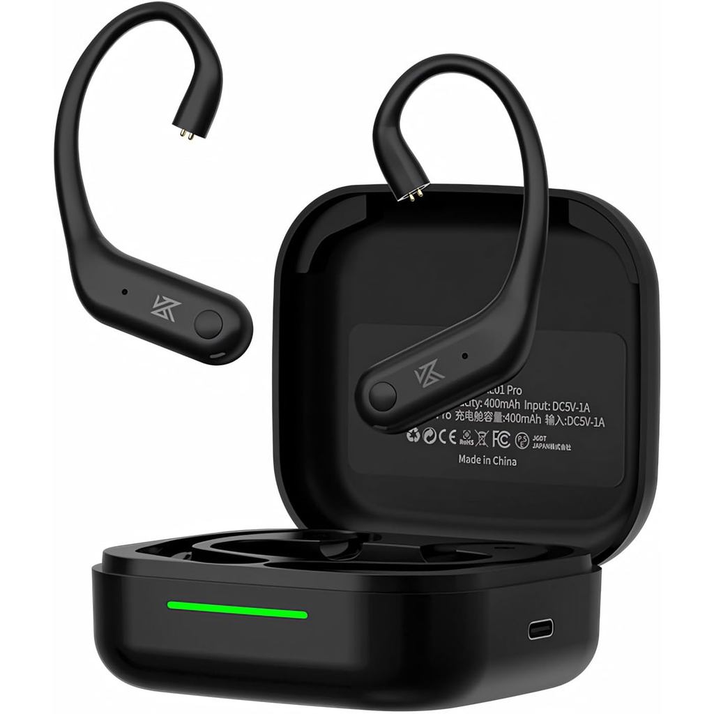 KZ AE01 Pro Bluetooth Module Ear Hook, หูฟังบลูทูธไร้สายที่แท้จริงพร้อม APT-X AAC, ลดเสียงรบกวน CVC,