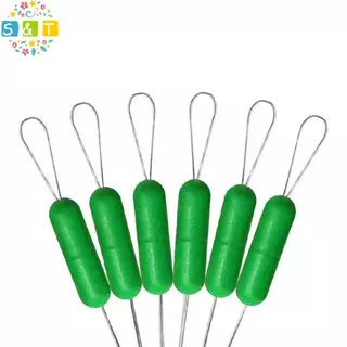 [S&T] บอบเบอร์วงกลมสีน้ำเงินซิลิกอน สแตปเปอร์สำหรับสายตกปลา พร้อมทนทาน 300 ชิ้น