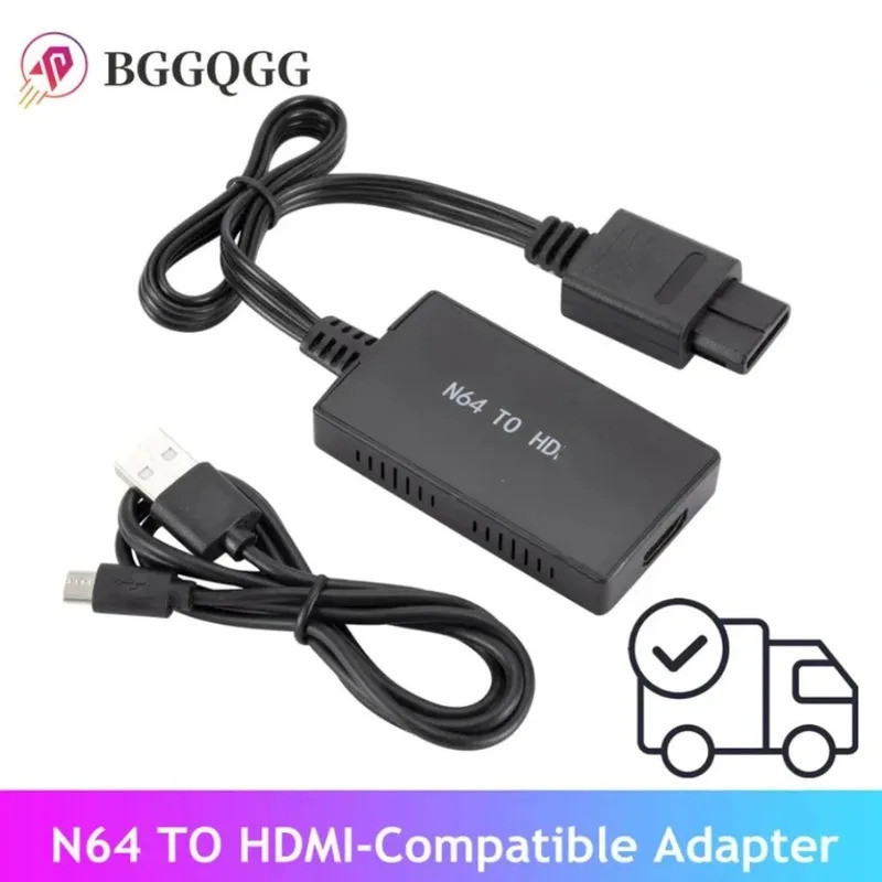 HD N64 ถึง HDMI-ใช้งานร่วมกับ Converter HD Link สําหรับ N64/GameCube/SNES Plug and Play 1080P สําหรั