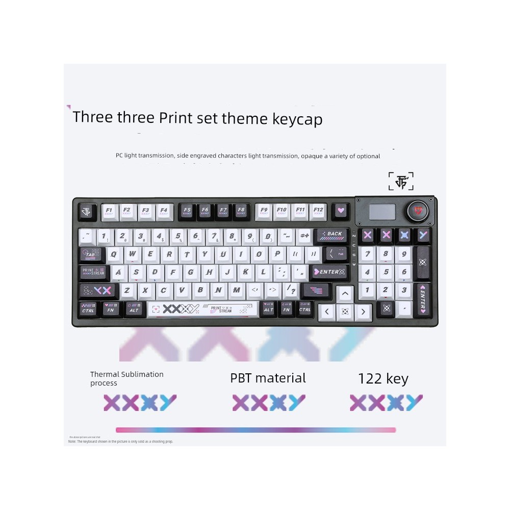 พิมพ์ Keycap PBT ความสูง Keycap ระเหิดห้าด้าน ATK made68 Nightmare Wooting เพลาแม่เหล็ก