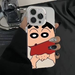 เคสโทรศัพท์ลายชินอิจิสุดน่ารัก ใช้ได้กับ iPhone 17 Air/16/15 Plus/14 Pro Max/12/13 Pro/11，X/XR กันกระแทกและกันรอยขีดข่วน
