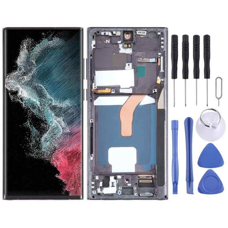 SAMSUNG โรงงานขายตรงสําหรับSamsung Galaxy S22 Ultra 5G SM-S908U US Edition 6.78 นิ้วOLEDหน้าจอLCD Di