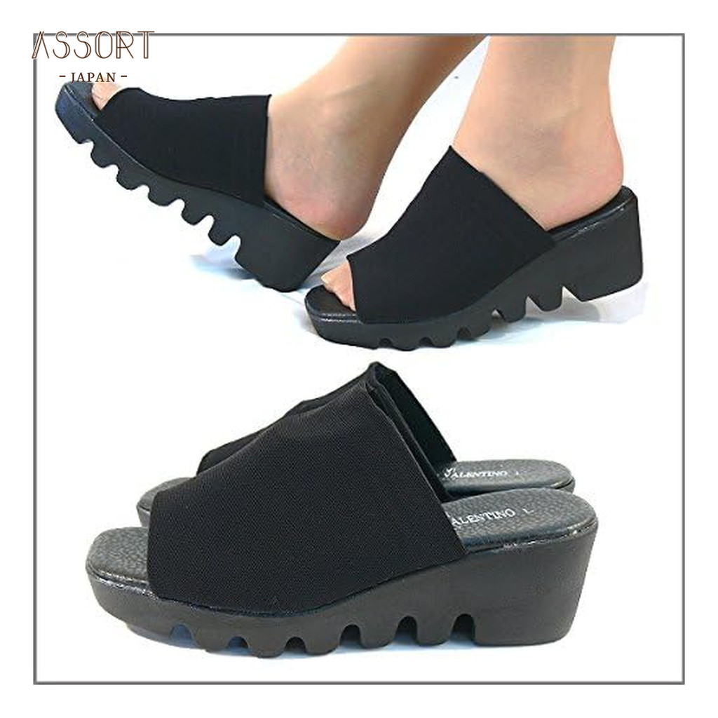 [Luciano Valentino] Office Sandals 6cm Wedge Heel Thick Sole Made in Japan IM6455 【from Japan】