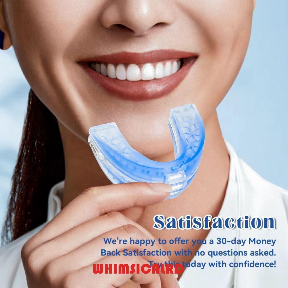 WHIMSIMSICALRD Anti Snoring Mouthpiece ปรับสบาย Anti-Snoring Mouthpiece ปรับปรุงคุณภาพการนอนหลับนําก