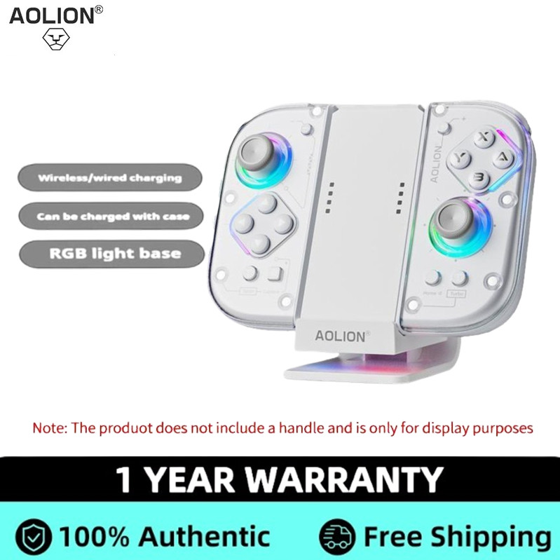 Aolion Joycon ชาร์จ Grip พร้อมสถานี RGB สําหรับ Nintendo SWITCH Aolion Joycon ชาร์จ Grip พร้อมสถานี 