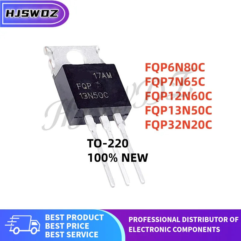 10 ชิ้น 100% คุณภาพ FQP32N20C FQP6N80C FQP13N50C FQP7N65C FQP12N60C MOSFET ทรานซิสเตอร์ TO-220 A078