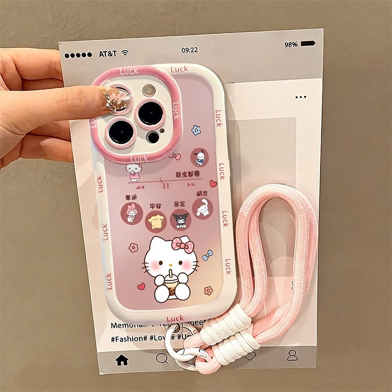 เคส+สร้อยข้อมือ OPPO A3X A3 A7 A5S A12 A11K A3S A12E A15 A15S A16 A16S A54S A16K A16E A17 A17 A17K A