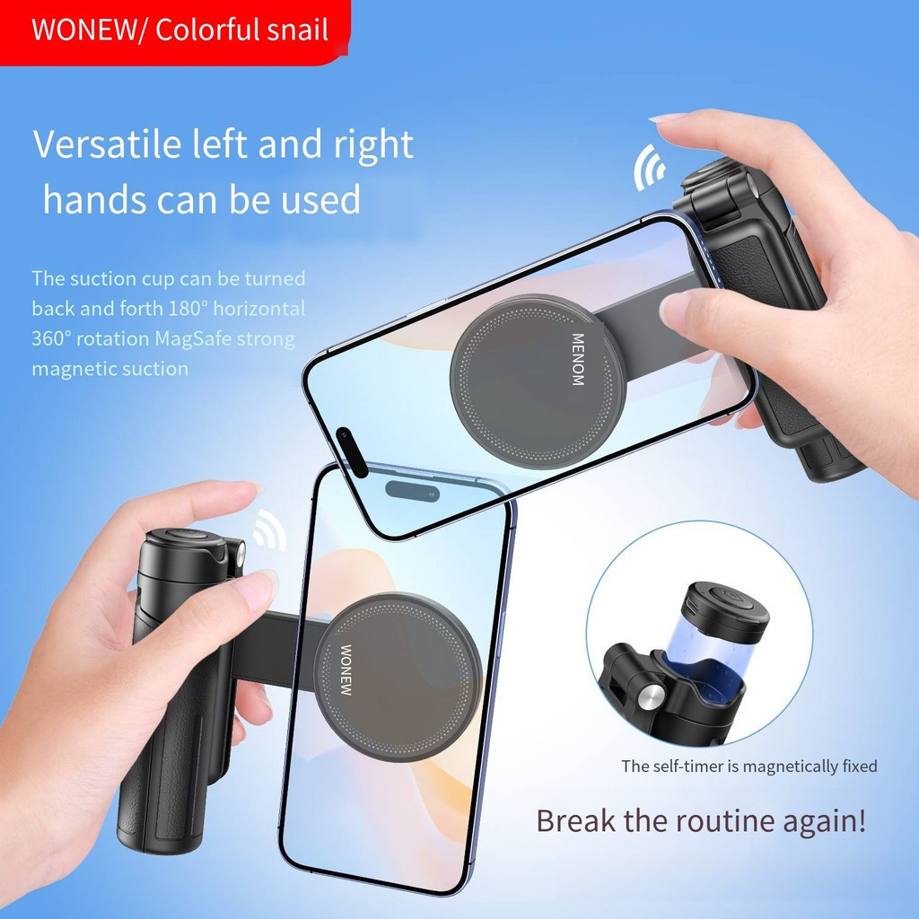Wownew ไม้เซลฟี่ขนาดเล็กใหม่สามในหนึ่งเดียวตัวช่วยกล้องมือถือ
