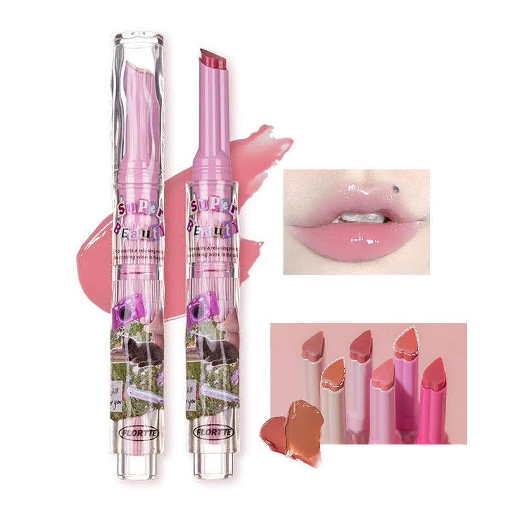 Florette Jelly Lipstick - Flortte I Am Super Beauty Jelly Lipstick, ลิปสติกเยลลี่รูปหัวใจ, Florette 