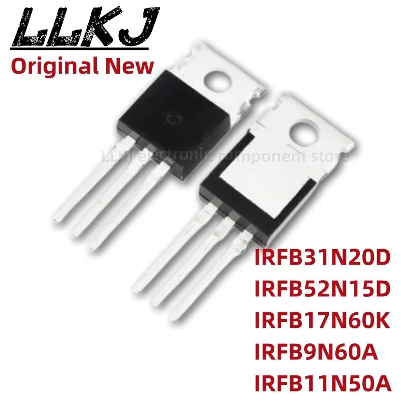 5 ชิ้น IRFB31N20D IRFB52N15D IRFB17N60K IRFB9N60A IRFB11N50A TO220 Field Effect ทรานซิสเตอร์