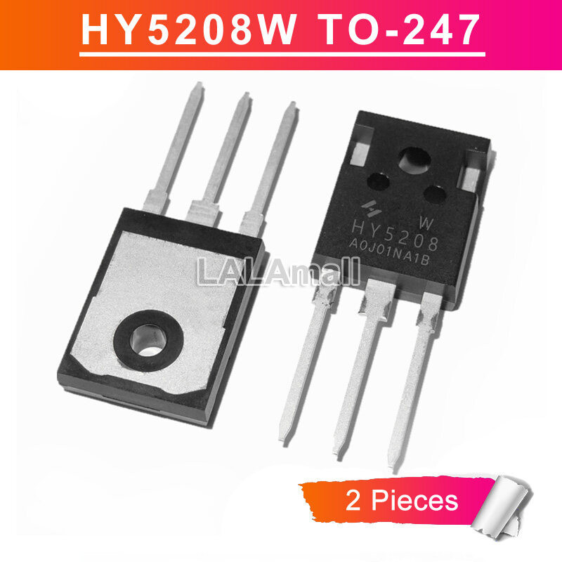 2pcs HY5208W HY5208 TO-247 HY 5208 TO247 80V/320A MOSFET ทรานซิสเตอร์ใหม่ IC