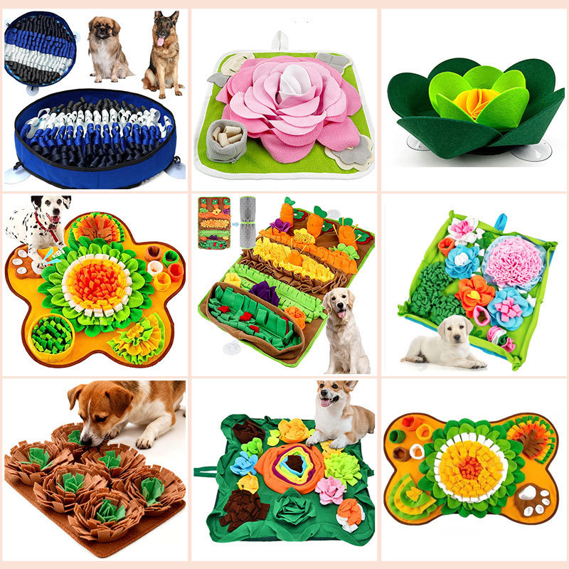 Popular~Popular pet sniffing mat for dogs and cats, slow-eating training mat, food-dispensing toy ma