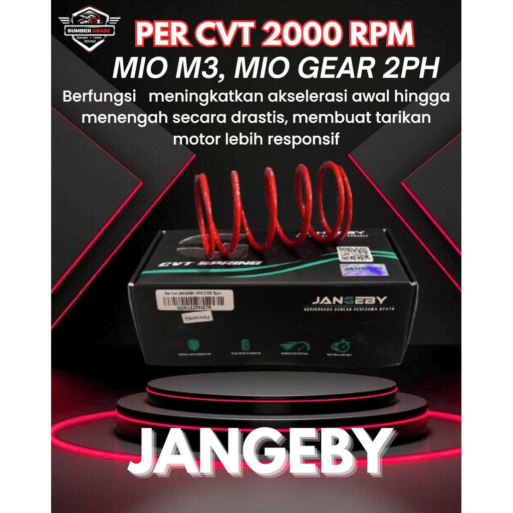 Jangeby Per CVT 2000 RPM Mio M3, Mio Gear 2PH