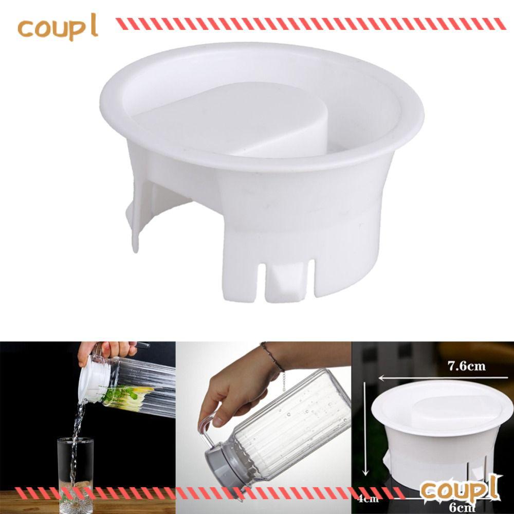 COUPLDW ปลั๊กขวด, 7.6 ซม.ฝาปิดพลาสติก,ป้องกันฝุ่นแก้วน้ํา Carafe Non Splash Leak Proof Caps สําหรับเหยือก Bistro