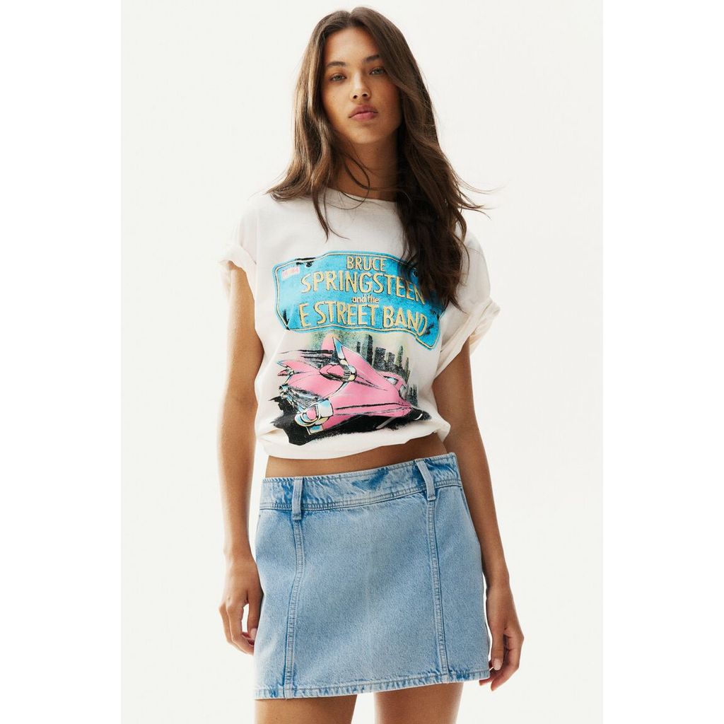H&M(เอชแอนด์เอ็ม) กระโปรงยีนส์สั้นแบบมินิ ผู้หญิง 1293704_1
