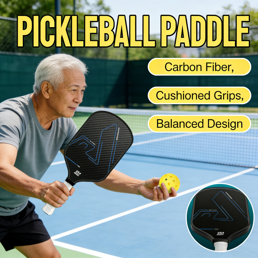 ไม้แบดมินตันเริ่มต้น Sandblast Pros T700 16MM พายคาร์บอนไฟเบอร์ USAPA Pickleball