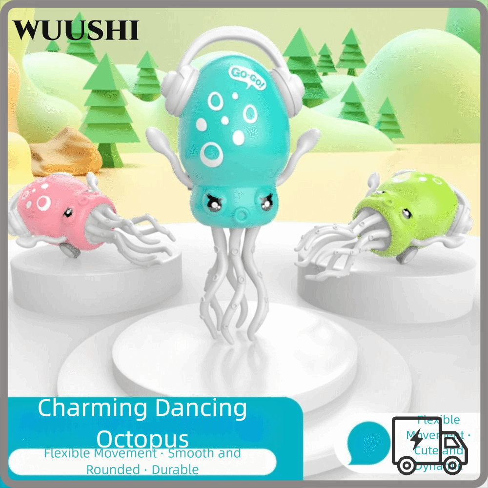 WUSHI เต้นรําOctopus ของเล่นเซ็นเซอร์อุปสรรคอัตโนมัติคลานเต้นรํา Auto-Dance Octopus ของเล่น, Creativ