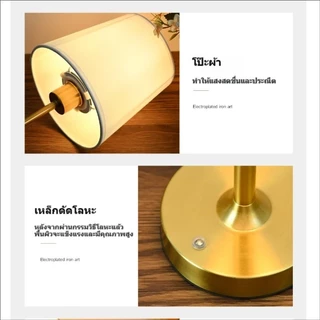 LED Wireless Touch Night Light โคมไฟตั้งโต๊ะ โคมไฟร้านอาหาร โคมไฟอ่านหนังสือ แบบชาร์จไฟได้สําหรับร้านอาหารตกแต่งห้องนอน