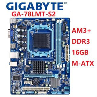 เมนบอร์ดเดสก์ท็อปมือสอง GIGABYTE GA-78LMT-S2 GA-78LMT-S2P 760G ซ็อกเก็ต AM3 / AM3+ DDR3 16G Phenom I