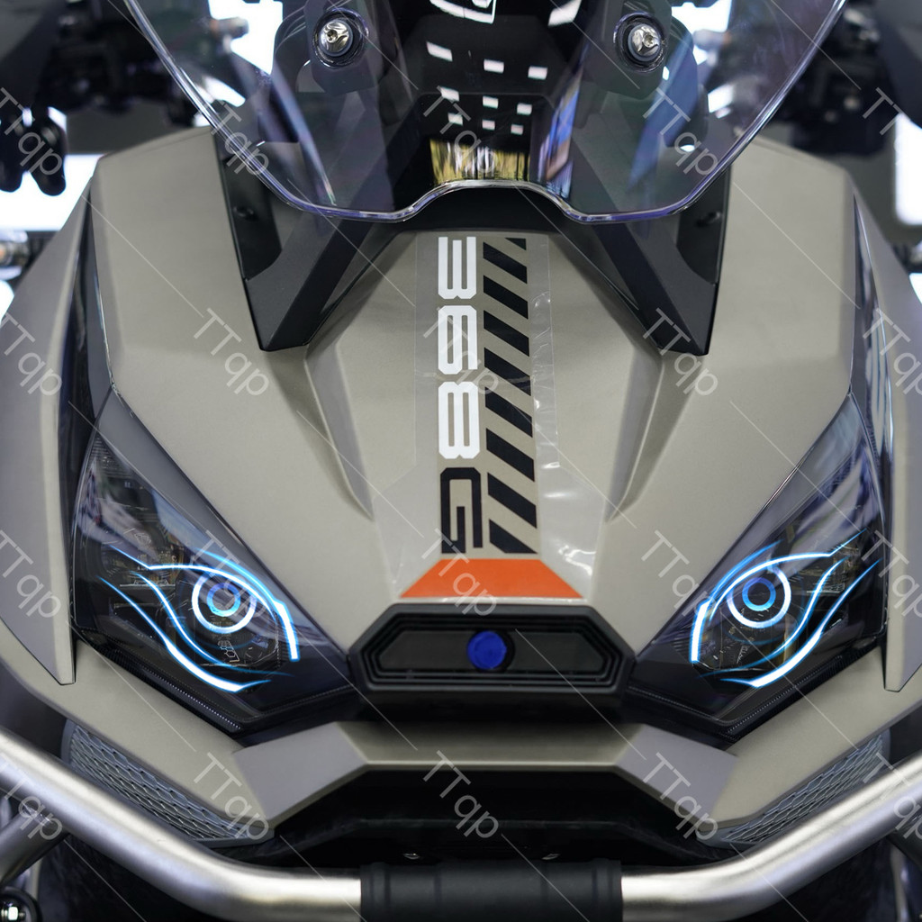 สําหรับไฟหน้ารถจักรยานยนต์ Zontes 368G‌ โปร่งใสฟิล์มป้องกันอุปกรณ์เสริมสติกเกอร์ตกแต่ง ง เอแคลส์ - รูปที่ 2