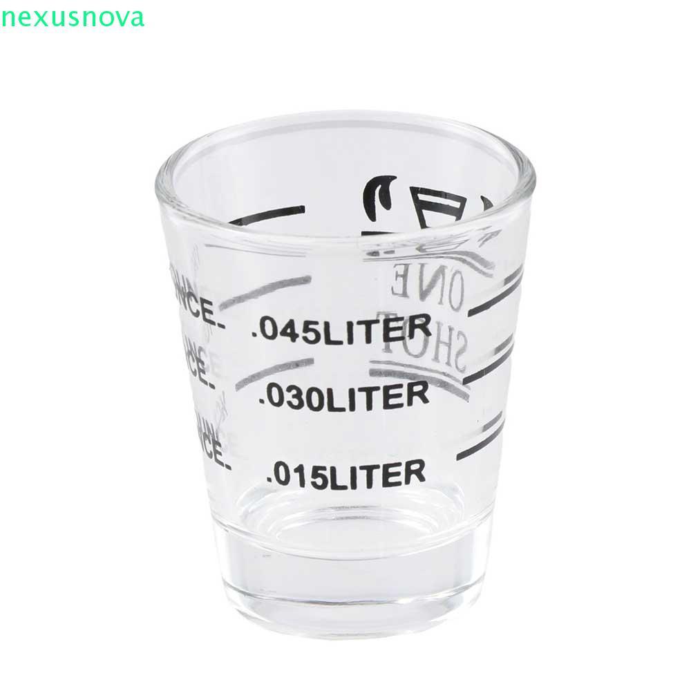 NEXUSNOVA ถ้วยตวงบาร์กาแฟอุปกรณ์เสริมเครื่องมือบาร์เทนเดอร์สําหรับงานหนักทนความร้อน