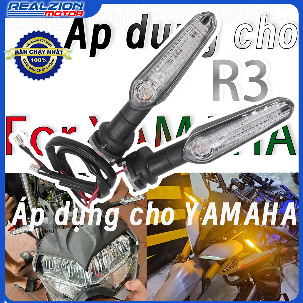 REALZION สําหรับ Yamaha Yzf R3 R15 R1 R6 R7 R9 Fz16 Fz150 Sz150 Mt03 Mt15 ไฟเลี้ยว Led ชุดไฟแสดงสถาน