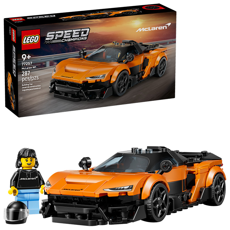 LEGO LEGO 77257 McLaren W1 Supercar Car Series ใส่รถสปอร์ตรถอาคารบล็อกของเล่น