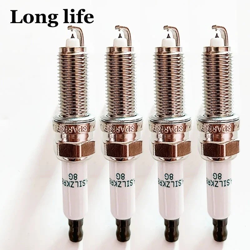 4PCS SILZKR8E8G 91028 Duel Iridium Platinum Spark Plug สําหรับ Kia K4K5KX3 Hyundai Tucson Encino Ix2