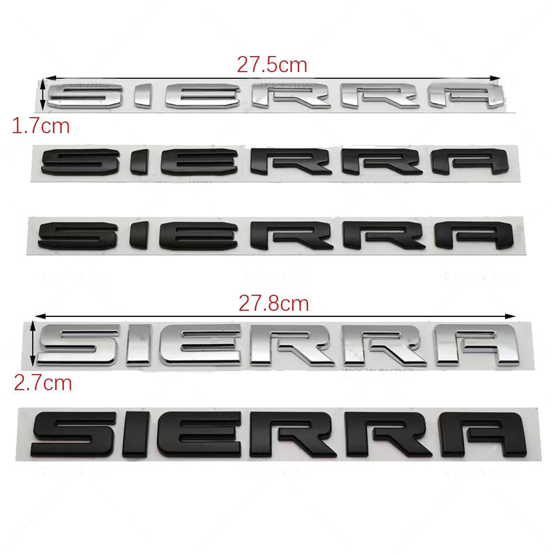 สติ๊กเกอร์ ABS Sierra 1 ชิ้นสําหรับสติ๊กเกอร์ GMC ช่องหลัง GMC