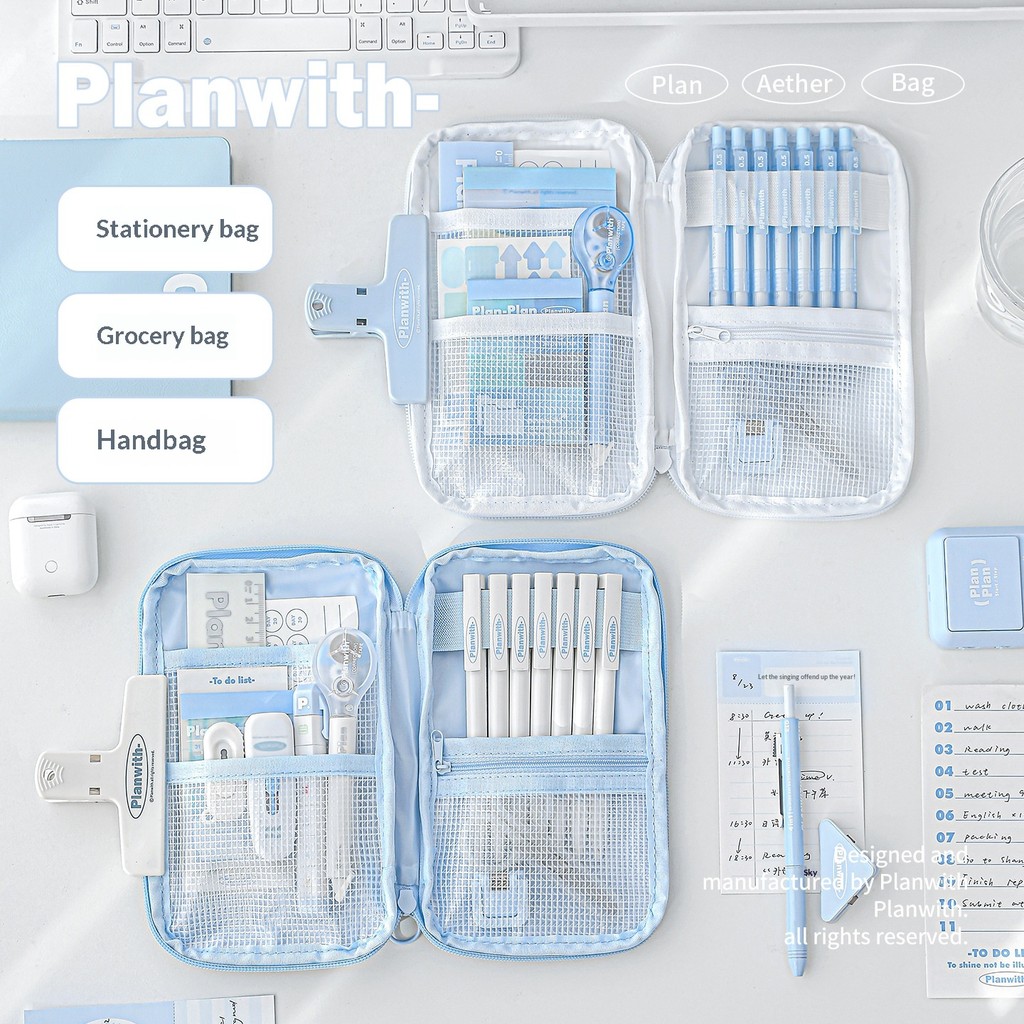 Planwith ClearView Flat-Lay Pencil Case