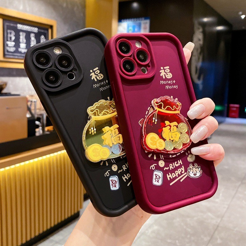 เหรียญทอง Lucky กระเป๋าเคสโทรศัพท์สําหรับ Honor Play 10 X8D X6D X8B X7D X6C X9C X7C X6A X7A X8A X9A 
