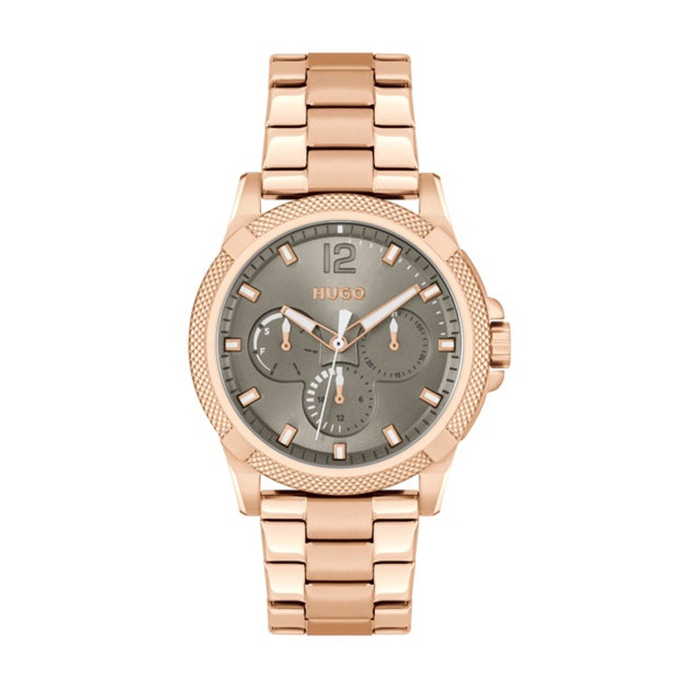 HUGO BOSS นาฬิกาข้อมือผู้หญิง IMPRESS รุ่น HB1540136 สายสเเตนเลส สีโรสโกลด์ 38มม.