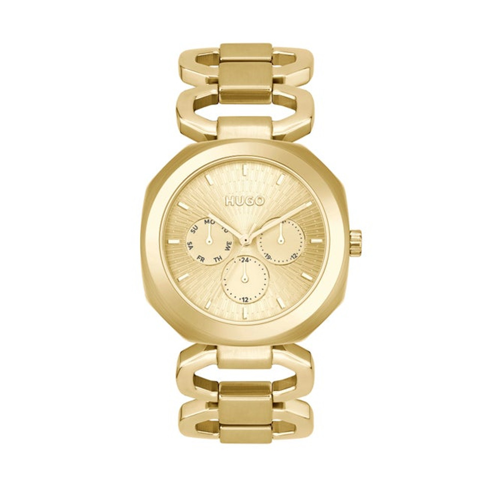 HUGO BOSS นาฬิกาข้อมือผู้หญิง INTENSE รุ่น HB1540150 สายสเเตนเลส สีทอง 38มม.