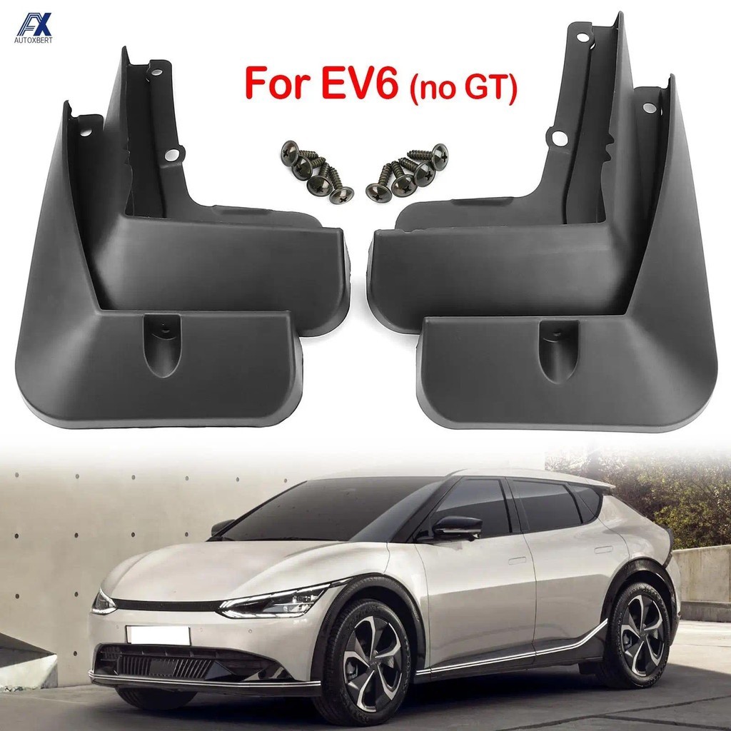 ชุด 4 ชิ้นรถ Mudflaps สําหรับ Kia EV6 ev6 CV EV 2021 2022 2023 Mud Flaps Splash Guard Mudguards ด้าน