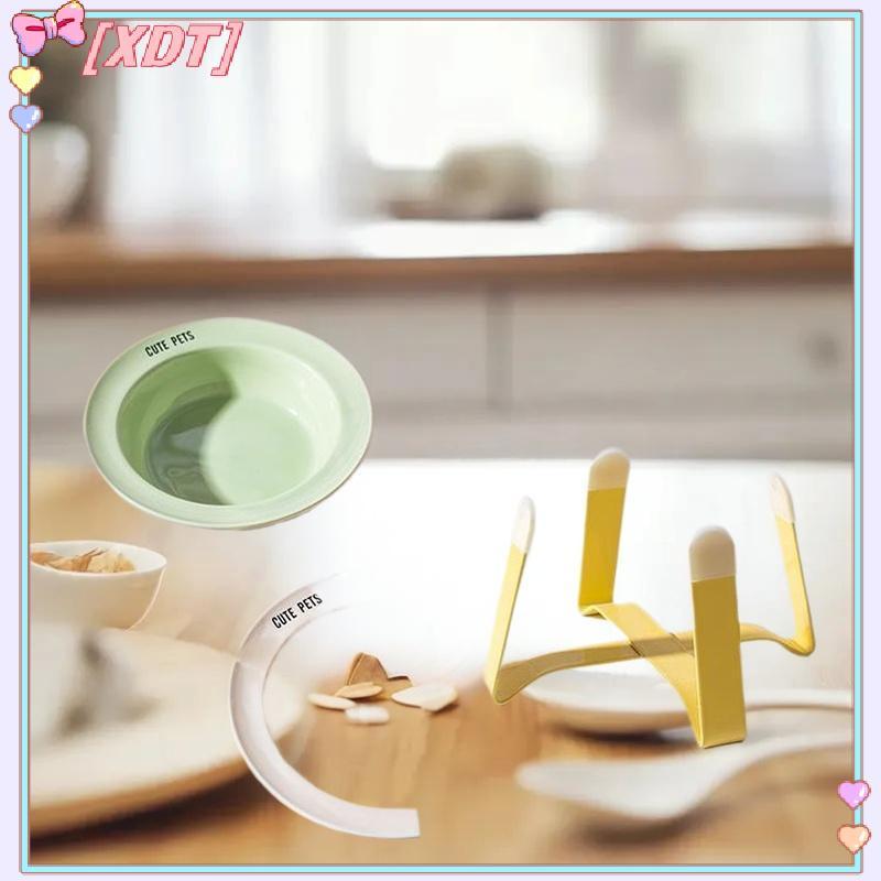 XDT Cerc Bowl ชามสัตว์เลี้ยงพร้อมขาตั้งเหล็กป้องกันกระดูกสันหลังส่วนคอชามสุนัขขนาดเล็ก KCP