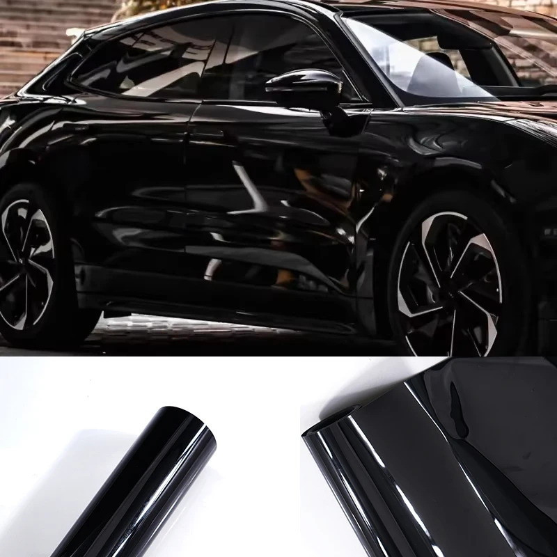 รถคริสตัลเคลือบเงาสีดําไวนิลห่อสัตว์เลี้ยงรถห่อฟิล์มสีป้องกันฟิล์มสําหรับ Mclaren 540c/ 570gt/ 570s/