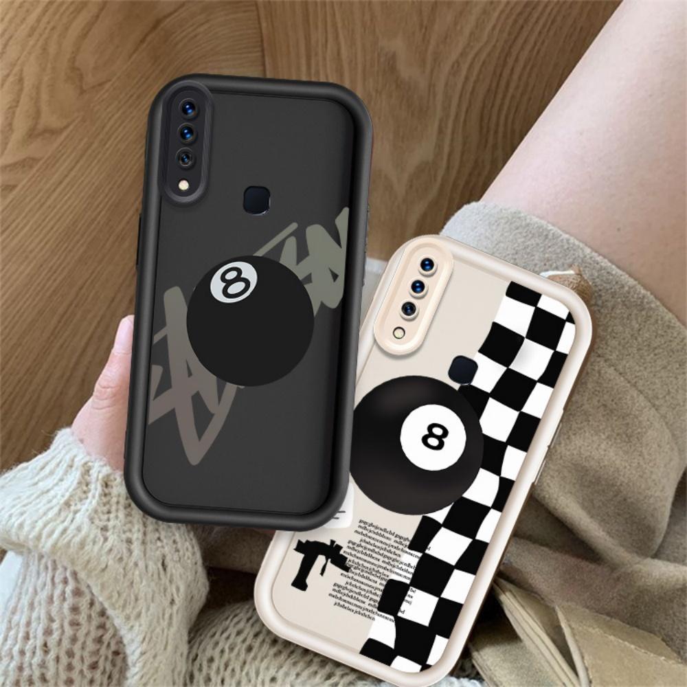 ปลอกคู่โทรศัพท์สําหรับ VIIVO Y17 Y15 Y12 Y12i Y11 2019 น่ารักการ์ตูนซิลิโคนบิลเลียดฝาครอบกันกระแทก T