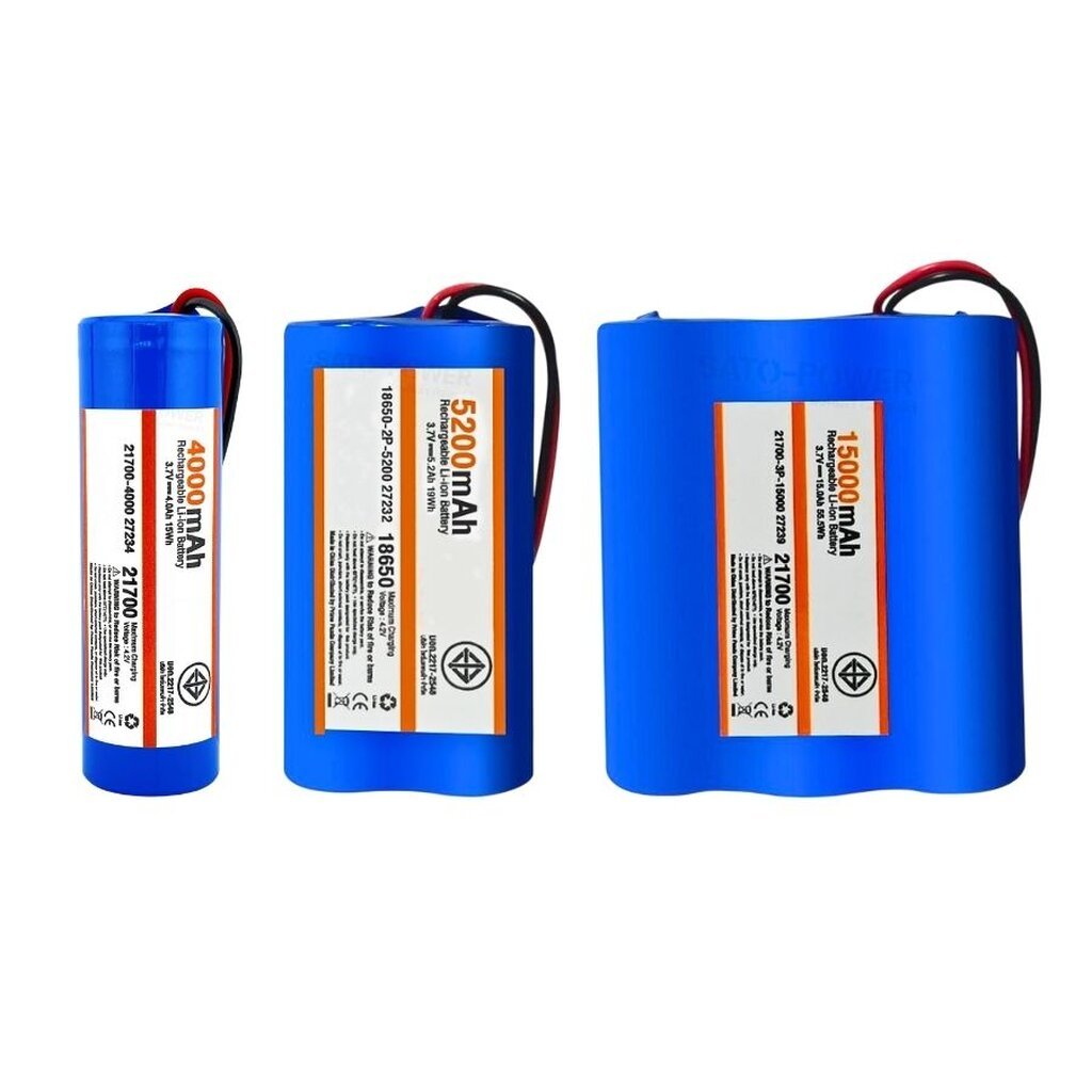 GLINK แบตเตอรี่ ลิเธียม Li-ion แพ็คสำเร็จ 3.7V | 18650 - 21700 | พร้อม BMS แบตเตอรี่แพ็ค