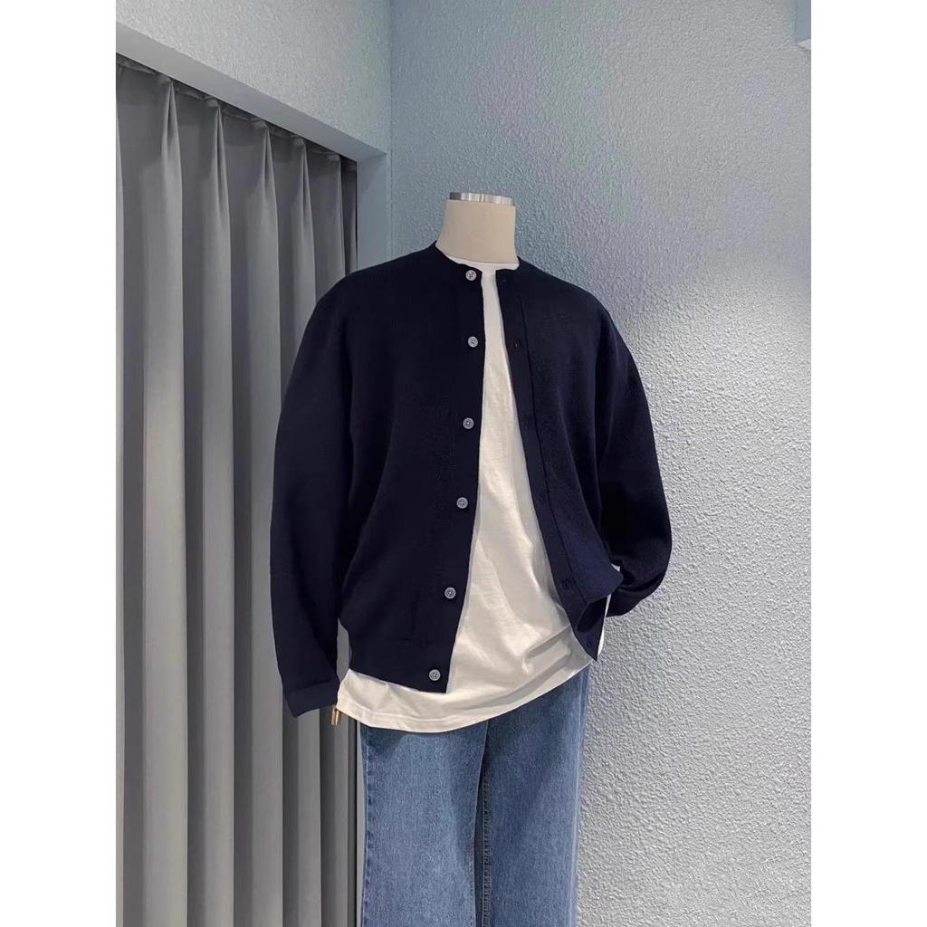 High-End Thin All-Matchถักเสื้อสเวตเตอร์ถักผู้ชายเกาหลีรุ่นอินเทรนด์เสื้อลําลองผู้ชาย