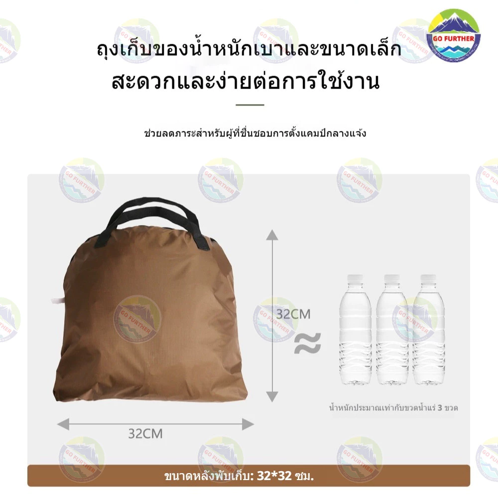 เต็นท์กลางแจ้ง Camping Tent กางอัตโนมัติ กันน้ำ กันยุง thumbnail 6