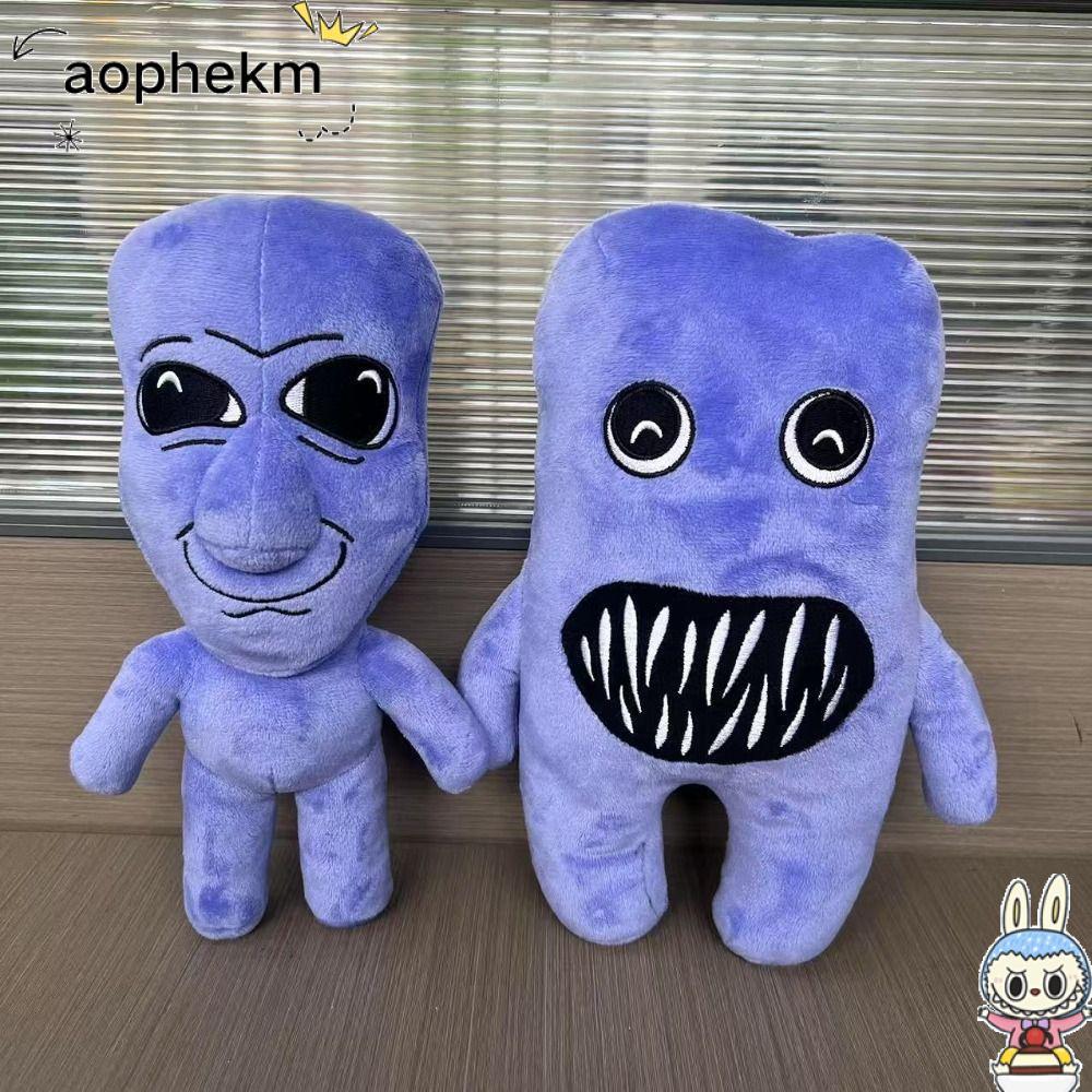 AOPHEKM Ao Oni ของเล่นตุ๊กตา, ตุ๊กตายัดไส้ Blue Demon ตุ๊กตาตุ๊กตา, อะนิเมะรูปน่ารักตลกออกแบบเกมตุ๊ก